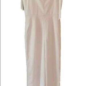 BHLDN THEIA WEDDING BRIDE JUMPSUIT IVORY WHITE SIZE 8
